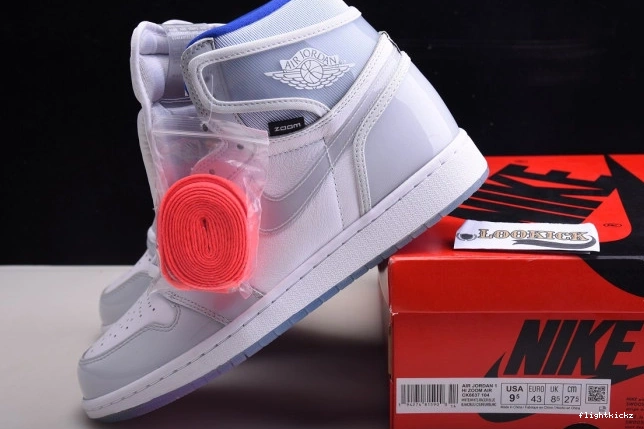 1 CK6637-104 Blue Jordan Air White Zoom Racer High Retro 1028